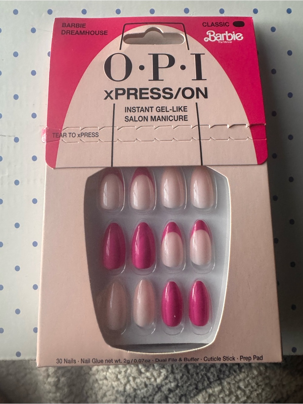 OPI BARBIE DREAMWORK xPRESS/ON press on nails